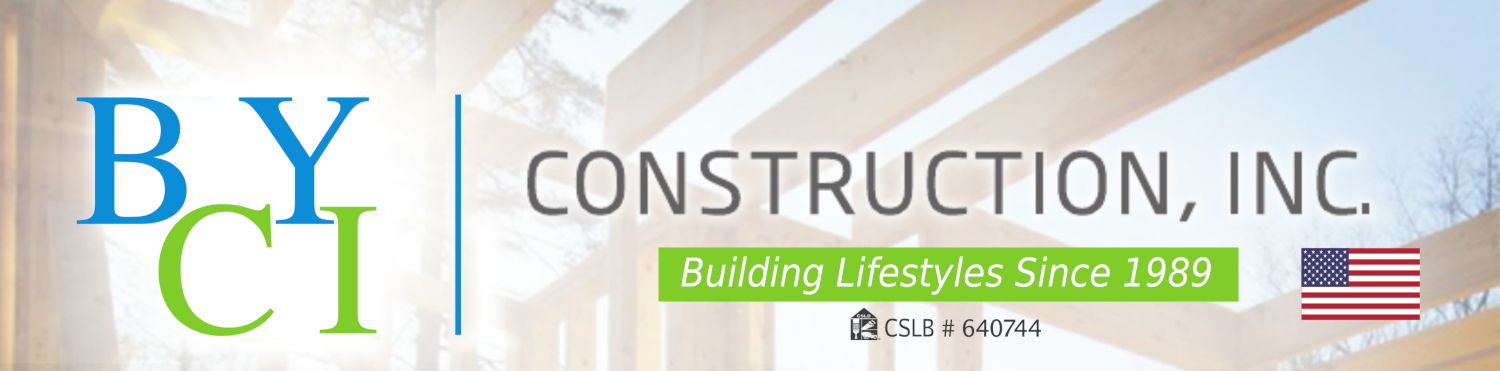 B Y Construction Inc. Header - Building Lifestyles Since 1989